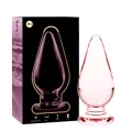 Modell 4 Analplug Borosilikatglas Rosa 11 cm -O- 5 cm von Nebula Series By Ibiza