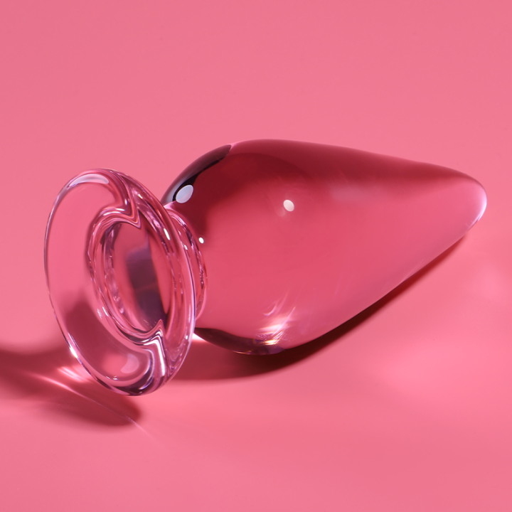 Modell 4 Analplug Borosilikatglas Rosa 11 cm -O- 5 cm von Nebula Series By Ibiza | Fesselliebe.de