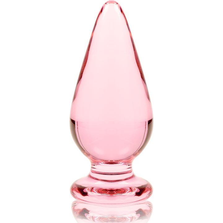 Modell 4 Analplug Borosilikatglas Rosa 11 cm -O- 5 cm von Nebula Series By Ibiza | Fesselliebe.de