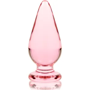 Modell 4 Analplug Borosilikatglas Rosa 11 cm -O- 5 cm von Nebula Series By Ibiza