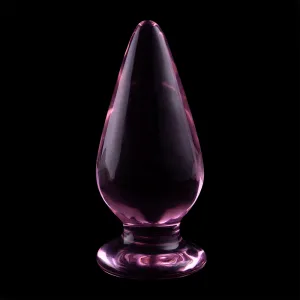 Modell 4 Analplug Borosilikatglas Rosa 11 cm -O- 5 cm von Nebula Series By Ibiza