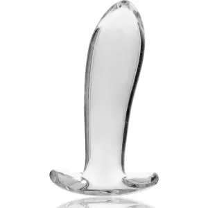 Modell 5 Analplug Borosilikatglas Klar 12,5 cm -O- 3,5 cm von Nebula Series By Ibiza