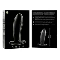 Modell 5 Analplug Borosilikatglas Klar 12,5 cm -O- 3,5 cm von Nebula Series By Ibiza