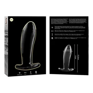 Modell 5 Analplug Borosilikatglas Klar 12,5 cm -O- 3,5 cm von Nebula Series By Ibiza