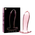Modell 5 Analplug Borosilikatglas Rosa 12,5 cm -O- 3,5 cm von Nebula Series By Ibiza