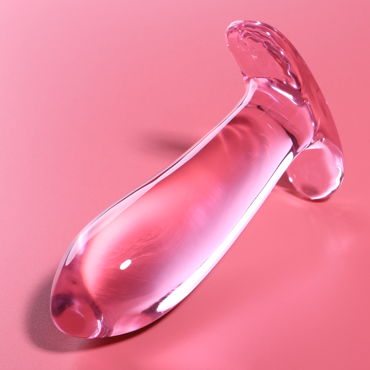 Modell 5 Analplug Borosilikatglas Rosa 12,5 cm -O- 3,5 cm von Nebula Series By Ibiza | Fesselliebe.de