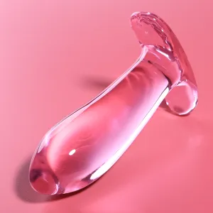 Modell 5 Analplug Borosilikatglas Rosa 12,5 cm -O- 3,5 cm von Nebula Series By Ibiza