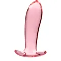 Modell 5 Analplug Borosilikatglas Rosa 12,5 cm -O- 3,5 cm von Nebula Series By Ibiza