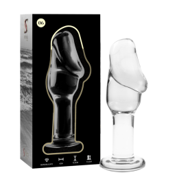 Modell 6 Analplug Borosilikatglas Klar 12,5 cm -O- 4 cm von Nebula Series By Ibiza | Fesselliebe.de