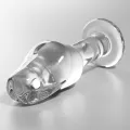 Modell 6 Analplug Borosilikatglas Klar 12,5 cm -O- 4 cm von Nebula Series By Ibiza