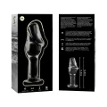 Modell 6 Analplug Borosilikatglas Klar 12,5 cm -O- 4 cm von Nebula Series By Ibiza