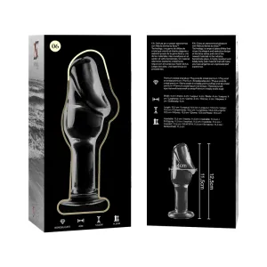 Modell 6 Analplug Borosilikatglas Klar 12,5 cm -O- 4 cm von Nebula Series By Ibiza