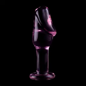 Modell 6 Analplug Borosilikatglas Rosa 12,5 cm -O- 4 cm von Nebula Series By Ibiza