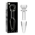 Modell 7 Analplug Borosilikatglas Klar 13,5 cm -O- 3 cm von Nebula Series By Ibiza