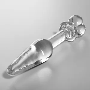 Modell 7 Analplug Borosilikatglas Klar 13,5 cm -O- 3 cm von Nebula Series By Ibiza