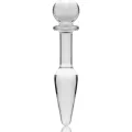 Modell 7 Analplug Borosilikatglas Klar 13,5 cm -O- 3 cm von Nebula Series By Ibiza