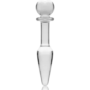 Modell 7 Analplug Borosilikatglas Klar 13,5 cm -O- 3 cm von Nebula Series By Ibiza
