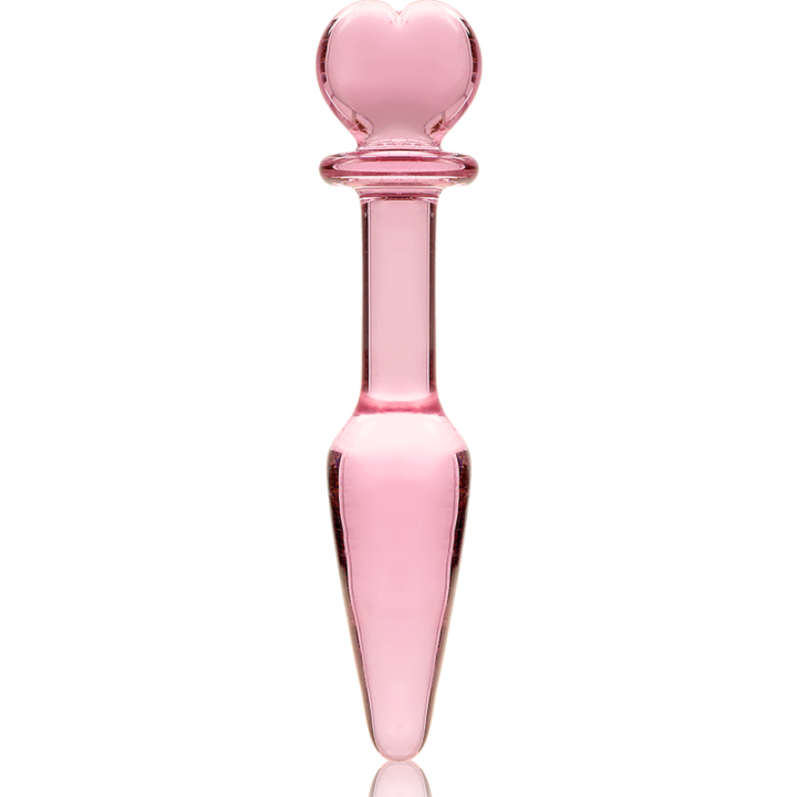 Modell 7 Analplug Borosilikatglas Rosa 13,5 cm -O- 3 cm von Nebula Series By Ibiza | Fesselliebe.de