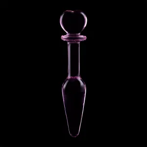 Modell 7 Analplug Borosilikatglas Rosa 13,5 cm -O- 3 cm von Nebula Series By Ibiza