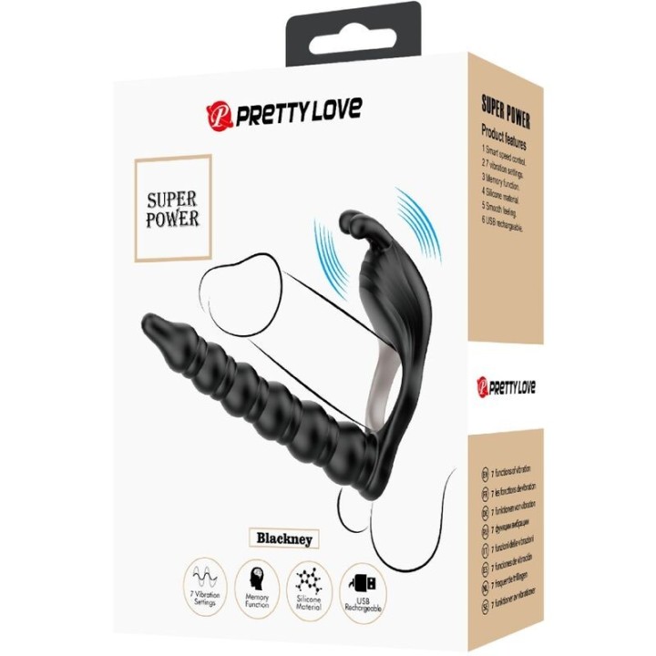 Blackney Penisringe mit Vibrator-Plug von Pretty Love | Fesselliebe.de