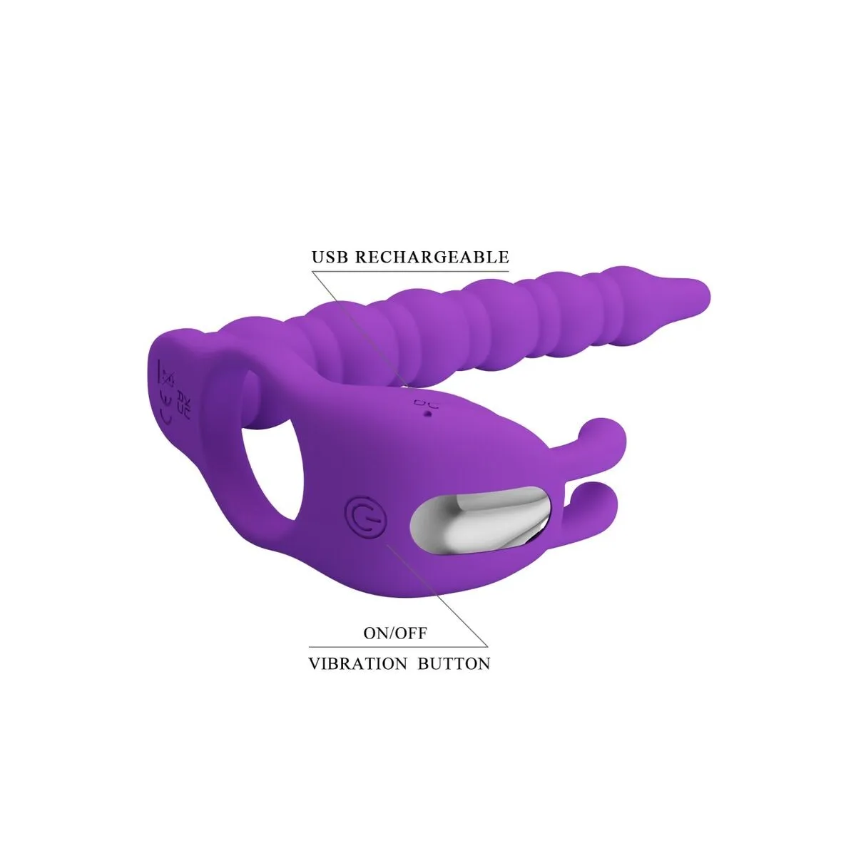 Blackney Penisringe mit Vibrator-Plug von Pretty Love | Fesselliebe.de