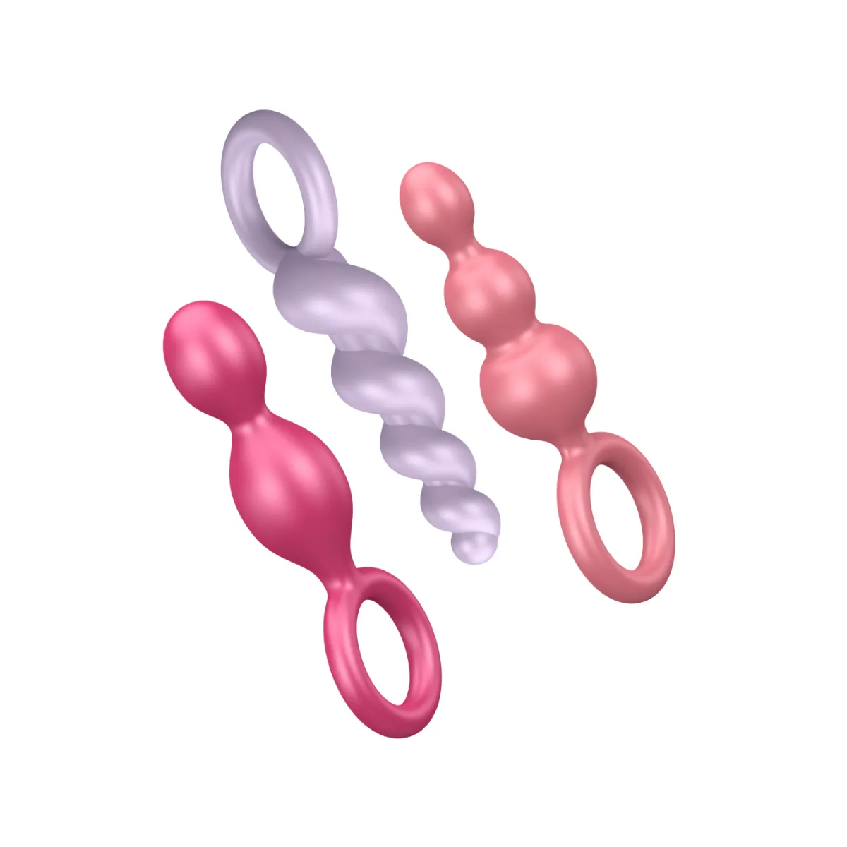 Analplugs Set 3 St Tricolor von Satisfyer Plugs | Fesselliebe.de