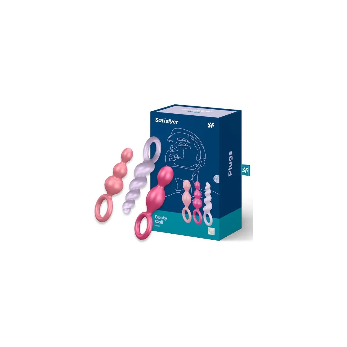 Analplugs Set 3 St Tricolor von Satisfyer Plugs | Fesselliebe.de