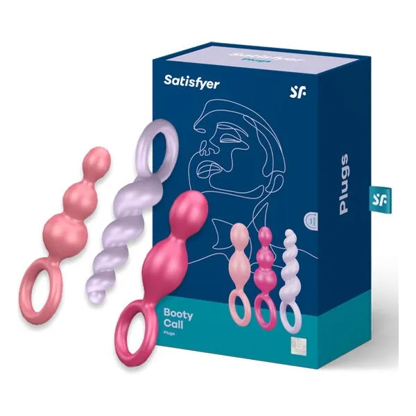 Analplugs Set 3 St Tricolor von Satisfyer Plugs | Fesselliebe.de