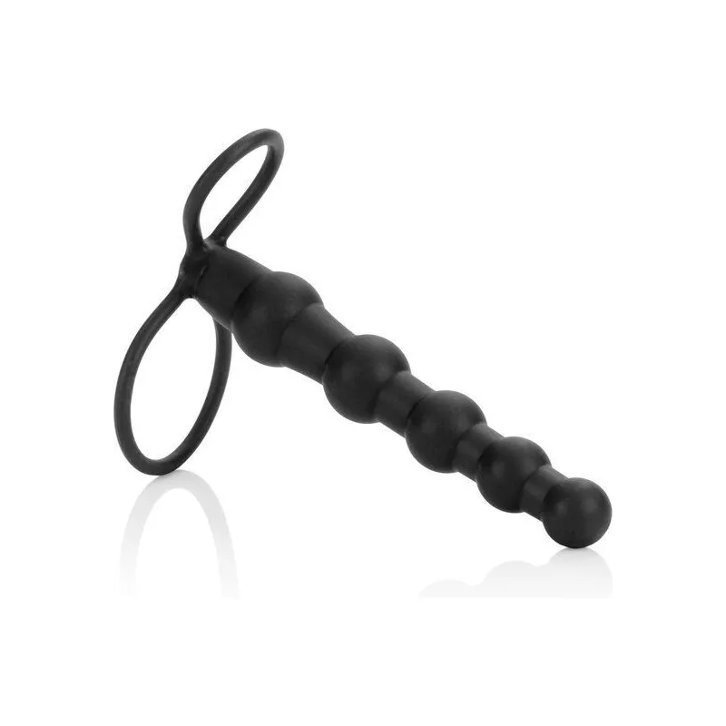 Beaded Dual Penetrator Schwarz von Calexotics | Fesselliebe.de