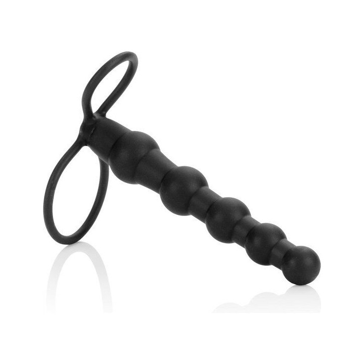 Beaded Dual Penetrator Schwarz von Calexotics | Fesselliebe.de