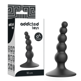 Anal Sexueller Stecker 10 cm Schwarz von Addicted Toys | Fesselliebe.de