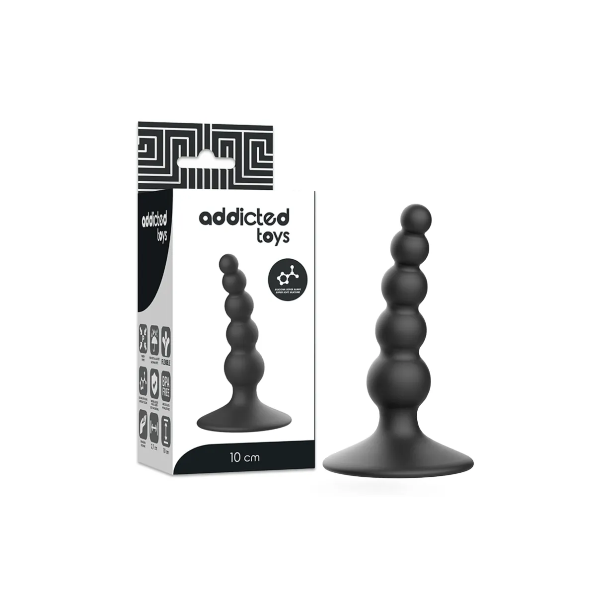 Anal Sexueller Stecker 10 cm Schwarz von Addicted Toys | Fesselliebe.de