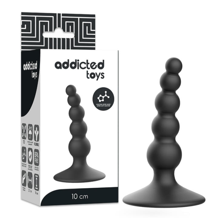 Anal Sexueller Stecker 10 cm Schwarz von Addicted Toys | Fesselliebe.de