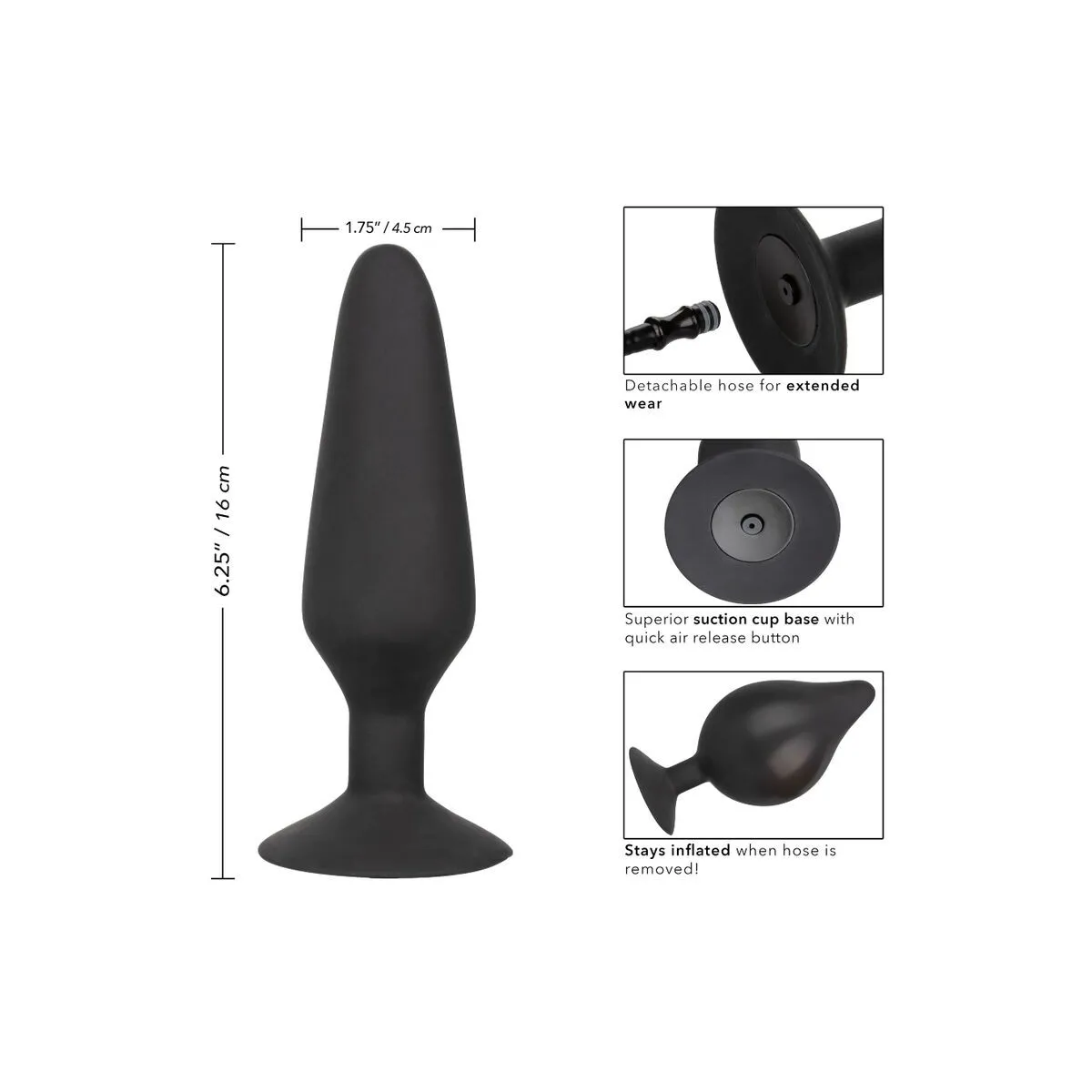 XL Silikon-Aufblasbarer Stecker von Calexotics | Fesselliebe.de