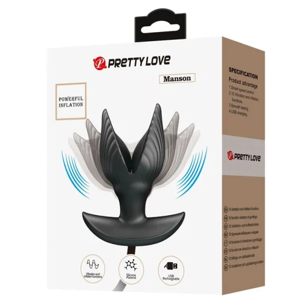 Aufblasbarer & wiederaufladbarer Analplug von Pretty Love Bottom | Fesselliebe.de
