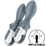 Air Pump Booty 1 Anal aufblasbarer Vibrator Grau von Satisfyer Vibrator | Fesselliebe.de