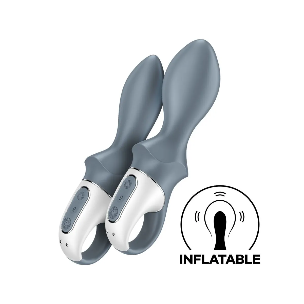 Air Pump Booty 1 Anal aufblasbarer Vibrator Grau von Satisfyer Vibrator | Fesselliebe.de