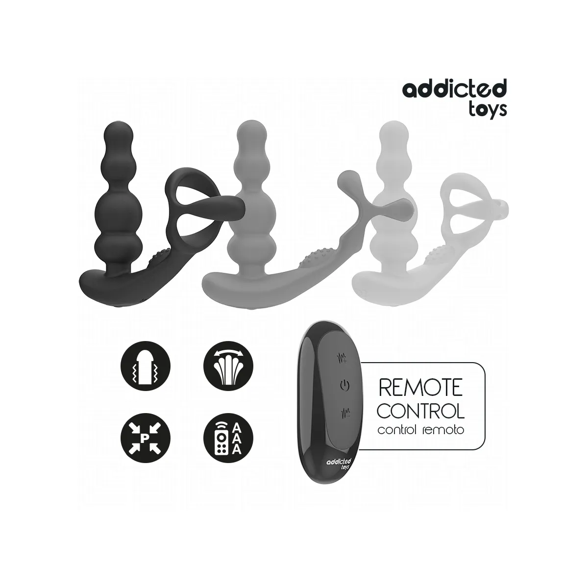 Rotierendes Prostatamassagegerät mit Fernbedienung von Addicted Toys | Fesselliebe.de