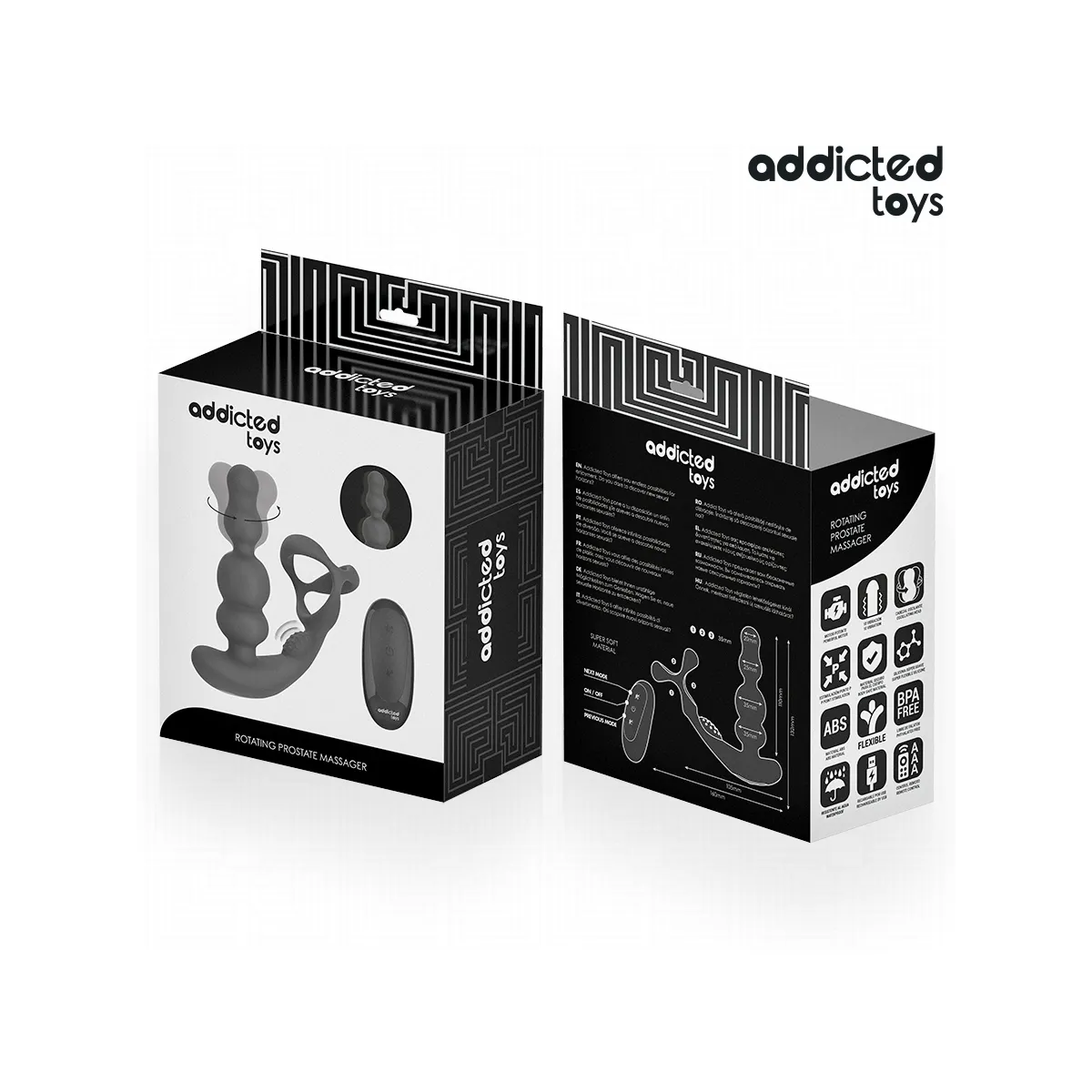 Rotierendes Prostatamassagegerät mit Fernbedienung von Addicted Toys | Fesselliebe.de