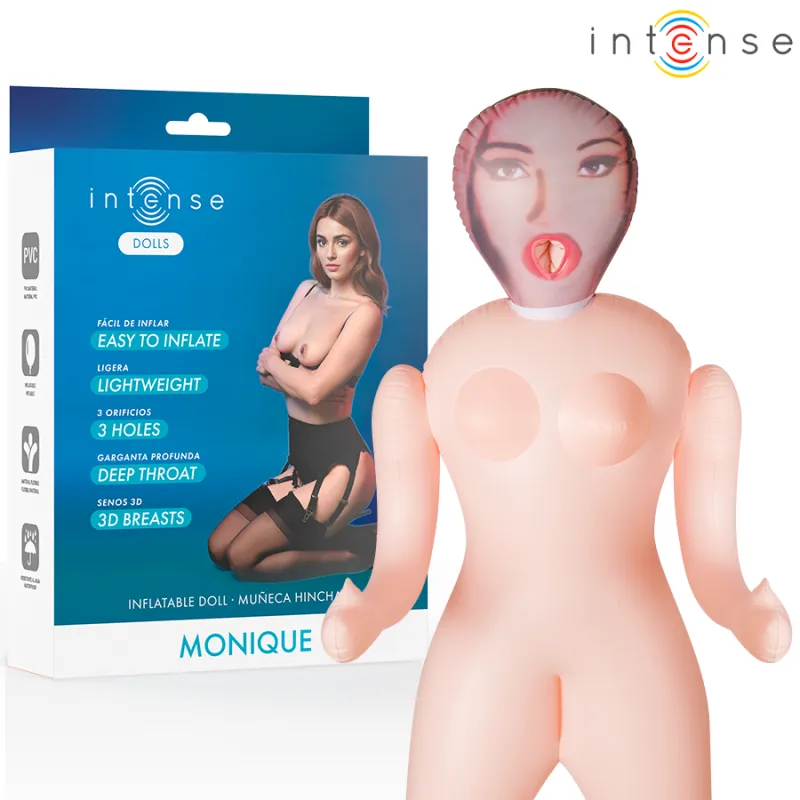 Monique aufblasbare Puppe mit Drei Öffnungen von Intense Dolls | Fesselliebe.de
