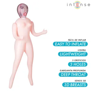 Monique aufblasbare Puppe mit Drei Öffnungen von Intense Dolls