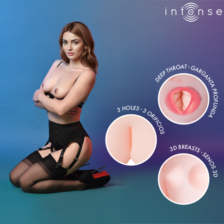Monique aufblasbare Puppe mit Drei Öffnungen von Intense Dolls | Fesselliebe.de