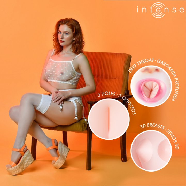 Aufblasbare Puppe Scarlett mit Drei Öffnungen von Intense Dolls | Fesselliebe.de
