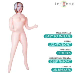 Aufblasbare Puppe Nicole mit Drei Öffnungen von Intense Dolls