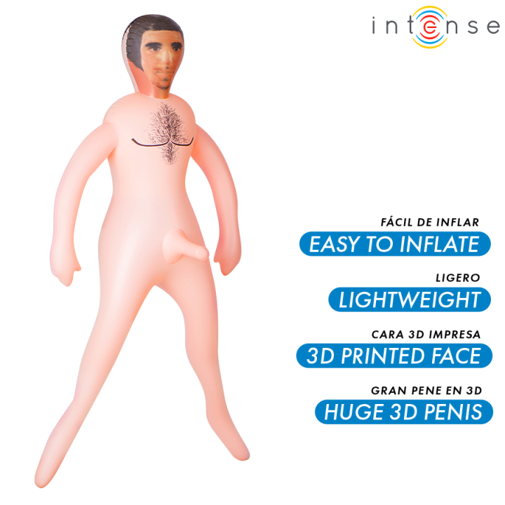 Aufblasbare Puppe anthony mit 3D-Penis von Intense Dolls | Fesselliebe.de