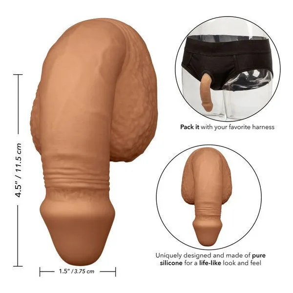 Silikon-Packung Penis 12,75 cm Karamell von Calexotics | Fesselliebe.de