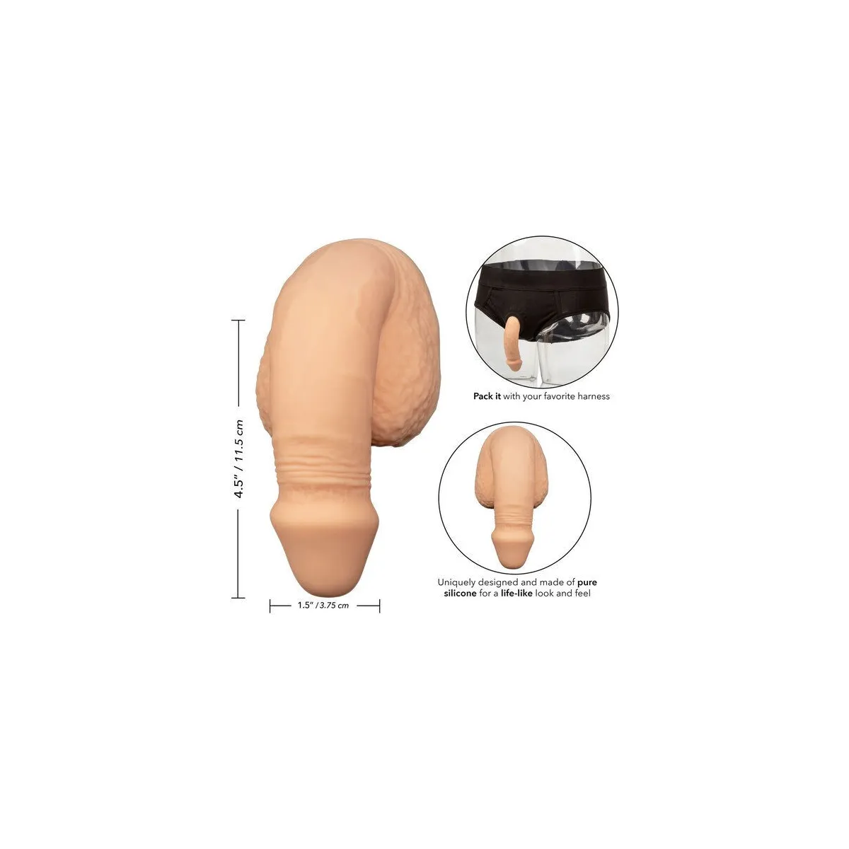 Silikon-Packung Penis 12,75 cm Fleisch von Calexotics | Fesselliebe.de
