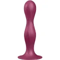Double Ball-R Silikondildo Granat von Satisfyer Plugs