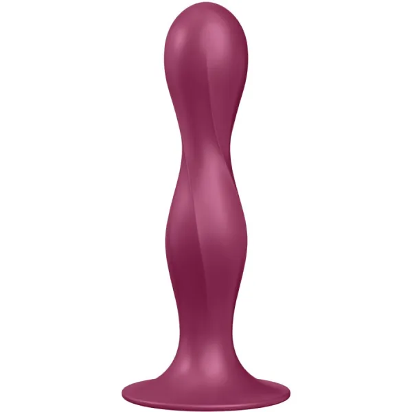 Double Ball-R Silikondildo Granat von Satisfyer Plugs | Fesselliebe.de