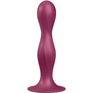 Double Ball-R Silikondildo Granat von Satisfyer Plugs | Fesselliebe.de